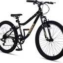 vollsch 20 24 Inch Kids Mountain Bike for 6-15 Years Old Boys Girls Teens 6-Speed Child MTB Bicycle with Front Suspension Fork, Dual V-Brakes, Multiple Colors