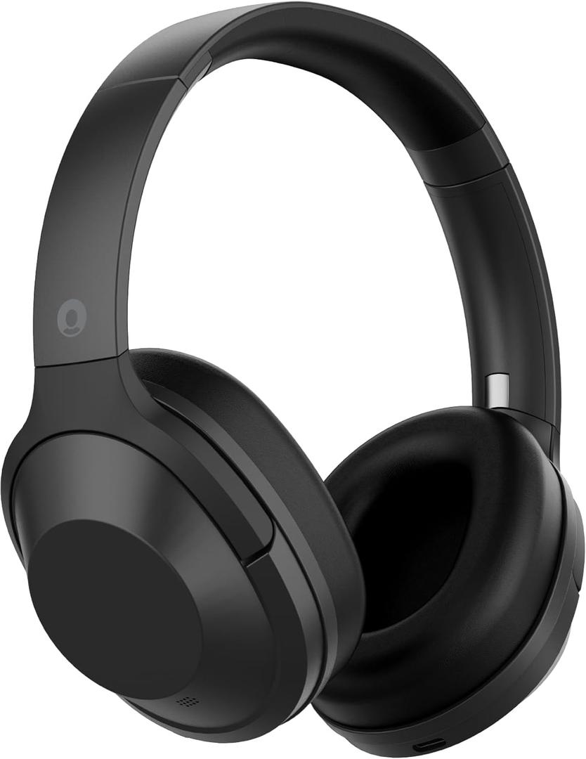 YOOZER Go ANC Wireless Over-Ear Headphones, Legendary Hybrid Active Noise Cancelling Over-Ear Headset with High-Fidelity Stereo Sound, Transparency Mode, Multifunction Control, Bluetooth 5.0, Black