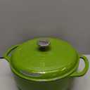 Lodge 6 Quart Enameled Cast Iron Dutch Oven with Lid  Dual Handles  Oven Safe up to 500 F or on Stovetop - Use to Marinate, Cook, Bake, Refrigerate and Serve  Avocado