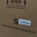 Outdoor Chair Cushions Set of 4: Waterproof & Fade Resistant Patio Furniture Cushions - 17 x 16 x 2 Inch Non Slip Round Corner Seat Cushion Pads with Removable Cover for Garden Yard Lawn, Burgundy (Red)