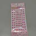 Cristals for Decoration Pink Flowers and White Pearls