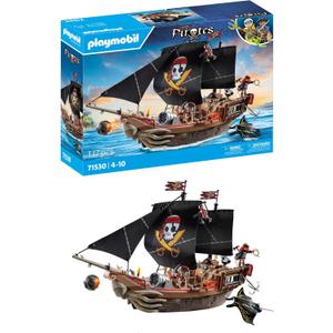 Playmobil Pirates: Large Pirate Ship, 20.28 X 15.16 X 5.59 Inches