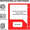 2 x 6 Pack Folders with Pockets 3 Hole Punched, 2 Pocket Folders, 3 Ring Binder