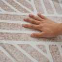 INGEROOM 6x9 Washable Area Rugs, Neutral Beige Geometric Area Rug for Living Room Bedroom, Modern Area Rug, Large Non-Slip Indoor Floor Carpet for High Traffic Areas, Kitchen, Dining Room