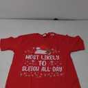 Most Likely To Sleigh All Day Christmas Family Matching TShirt Large