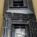 Dynaming 8 Pack Solar Post Cap Lights Outdoor with Flickering Flame Light, Fence Post Solar Lights Fit for 4x4 5x5 6x6 Vinyl/Wooden Posts, High Brightness SMD LED Lighting Decor for Garden Deck Patio (Black)