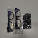 Gaoye +1.5 2-Pack of Reading Glasses - Blue-Light Filter, UV Protection - Readers with Rectangle Frames (Black)