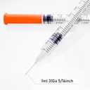 U-100 1cc 31 Gauge 5/16 Inch Syringe, Individually Packed 20 PACK