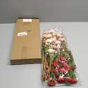 12 Pcs Valentines Day Decoration Rose Floral Picks 16 Inch Red Pink Heart Artificial Flower Berry Stems Flower Branches for Valentine's Day Wedding Anniversary Vase Table Centerpieces Decor