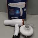 Conair Double Ceramic Hair Dryer with Diffuser | Blow Dryer with Ionic Conditioning | Includes Diffuser and Concentrator | White