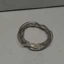 Dunzoom 8 Pcs Loose Leaf Binder Book Rings D-Shaped Binder Rings Large Nickel Plated Steel Book Keychain Key Washi Tape Organizer for Home Office Cards Receipts Photos Files DIY Craft Supplies (5 Inch)