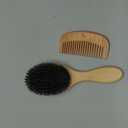 Belula 100% Boar Bristle Hair Brush Set (Medium). Soft Natural Bristles for Thin and Fine Hair. Restore Shine And Texture. Wooden Comb, Travel Bag and Spa Headband Included!