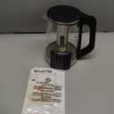 Gourmia Electric Programmable Glass Kettle  1.7L Temperature Control Tea & Coffee Kettle with Digital Touch Display, 6 Presets, Keep Warm, Removable Stainless Steel Infuser, 360 Swivel Base  Black