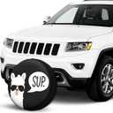 Funny Sup Llama Spare Tire Cover Wheel Protectors Dust-Proof Wheel Tire Cover Fit,Trailer, Rv, SUV and Many Vehicle 17inch