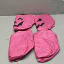 Yaomiao 4 Pcs Halloween Trick or Treat Bucket for Kids Light up Pumpkin Candy Bags LED Halloween Treating Baskets Reusable Goodie Gift Tote Bag for Party Favor Supplies(Pink)