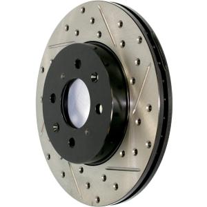 StopTech 127.61124L Sport Drilled/Slotted Brake Rotor (Front Left), 1 Pack