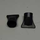 2PCS Hair Dryer Attachment Universal Black Plastic Blower Nozzle Replacement Styling Tool for Home Use or Professional Salon Hairdressing Blow Outer Diameter 4.2cm to 4.6cm