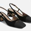 Sam Edelman Women's Tarra Black Suede Block Heels, style# I2694L3001, Medium