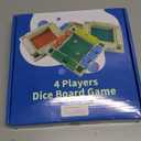 Shut the Box Game Wooden - Travel Size 4 Way Close The Box Dice Game with Instructions - Math Learning Board Games for Kids Adults - Family Games Night Classroom Home Party Gift Ideas