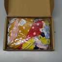 12 Pcs Hair Bow Scrunchies Ribbons for Women Girls Silk Hair Ties Scarf Hair Scrunchies Floral Hair Bands Ponytail Holder