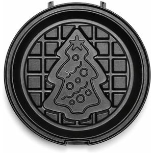 KEINVE Christmas Tree Waffle Maker Plates 4", Easy Release, Dishwasher Safe, Nonstick Halloween Waffle Plates for KEINVE Waffle Maker (228AK)