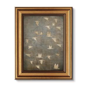Vintage Gold Framed Wall Art Abstract Canvas Art Prints Modern Minimalist Wall Decor Neutral Paintings Bird Aesthetic Pictures Artwork for Bedroom Living Room Bathroom 8x10in