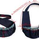 Pet Sling Carrier, OrgMemory Adjustable Bag, Small Dog Cat Outdoor Shoulder Carrier Most Suitable: 3-8 lbs (Blue Plaid)