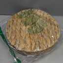 2PCS Round Wicker Rattan Tray, Large and Small Woven Basket Trays for Coffee Table Basket,Natural Water Hyacinth Serving Trays for Storage or Decoration,Living Room and Kitchen