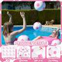 Pink Inflatable Soccer Balls Beach Balls Bulk for Games Outdoor Summer Pool Beach Activity Sports Birthday Soccer Party Decorations, 16 Inch Before Inflation 12 Inch Afte, 12PCS