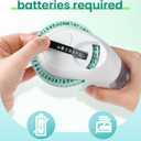 Label KINGDOM Embossing Labeler, Omega S Green Old School Embossed Label Maker with 10pk Embossing Label Tape, Portable Handheld Vintage Label Printer for Home Use