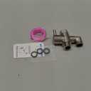 Shower Arm Diverter Valve Brass G1/2 3 Way Universal Bathroom Shower System Component Replacement for Handheld Shower Head and Fixed Spray Head, Brushed Nickel