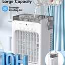 Portable Air Conditioners, Air Cooler Evaporative Personal Mini AC with Remoter, 4 Wind Speed, 2-4-6H Timer, 2 Modes, Colorful Night Light, Portable AC for Room, Car, Bedroom, Office, Outdoor