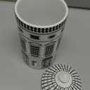 Ceramic Candle Jar with Lid Cotton Swab Holder Home Kitchen Fireplace Bedroom Decor Candle Holder (L3)