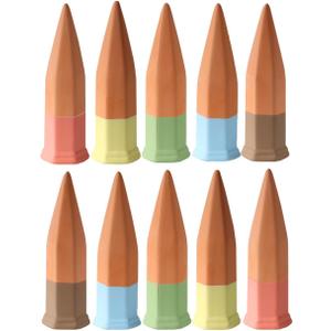 vensovo 10pcs Terracotta Watering Spikes - Colorful Automatic Self Watering Stakes, Plant Watering Devices for Wine Bottles Recycled Bottles, Clay Plant Garden Waterers for Vacations