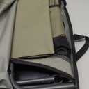 Wide Folding Director Chair with Table, Outdoor Camping Chair for Adults with Cup Holder Load 330 Lbs, Portable Chair for Outside with Carry Bag for Patio, Green