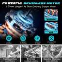 Brushless Mini Chainsaw Cordless, 6 Inch Electric Handheld Chain Saw with 2 Batteries & Auto Oiler, Battery Powered Gardening Tool for Wood/Tree Cutting, New Year Gifts for Dad Men Husband