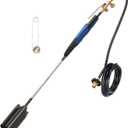 Flame King Propane Torch Kit Heavy Duty Weed Burner, 500,000 BTU with Flint Striker, with 10-ft Hose Regulator Assembly