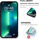 ZIYE for iPhone 13 Pro, Magnetic Matte Phone Case [Compatible with MagSafe] [Butterfly Lily Pattern Design] Black Bumper Hard Back Shockproof Cover for Women Girls (iPhone 13 Pro) - Butterfly