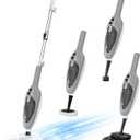 Steam Mop - 10-in-1 MultiPurpose Handheld Steam Cleaner Detachable Floor Steamer for Hardwood/Tile/Laminate Floors Carpet with 11 Accessories for Whole Home Use.