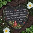 Cardinal Memorial Garden Stone, Sympathy Gift Those We Love Don't Go Away, Loving Memory Stepping Stones Outdoor, Remembrance Gifts Loss of Loved One on Christmas