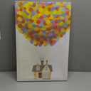 Open Road Brands Disney Pixar Up House and Balloons Gallery Wrapped Canvas Wall Decor - Large Up Canvas Wall Art for Kids' Bedroom, Nursery or Home Decor (Yellow), Size: 15.25" W X 22.875" H X 1" D