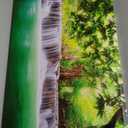 Wall Art Waterfall Tree Landscape Picture Canvas Wall Art Print Paintings Modern Artwork for Living Room Wall Decor and Home Dcor Framed Ready to Hang,2cm Thick Frame, Waterproof Artwork. (40"L x 20"W)