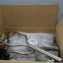 JANZ 24'' Pressure Washer Surface Cleaner with 4 Wheels,Dual Handle,Stainless Steel Housing, 4 Replacement Nozzle Cores and 2 Hose Adapters,Ideal for Driveways, Sidewalks,Patios,Decks Cleaning