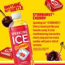 Sparkling Ice STARBURST Cherry, Zero Sugar Flavored Sparkling Water, with Vitamins and Antioxidants, Low Calorie Beverage, 17 fl oz Bottles (Pack of 12) (EXP 06/07/26)