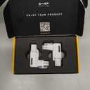 EZDIYFAB Shield Series 8Pin PCIe GPU Power Adapter,90Degree Angled Connector, Aluminum Design for Graphics Cards – Reverse Type, White, 2 Pack