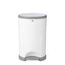Diaper Dekor EKO Classic Diaper Pail, White | ONLY Eco-Friendly Diaper Pail Made with 70% Recycled Materials | Hands-Free: Step Drop Done | Cost-Effective Refill System
