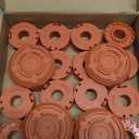 20 Pack Trimmer Spool Line for Worx,(WA0010)Replacement Trimmer Spool Line for Worx,Trimmer Line Refills 0.065 inch for Worx,Suitable for Worx String Trimmers(16 Pack Grass Trimmer Line,4 Trimmer Cap)