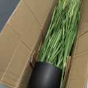 3ft Artificial Plants Onion Grass, 35 in Fake Shrubs Wheat Grass in Pot, for Indoor Outdoor Garden Office Home Decor, Faux Plant Greenery, Green