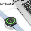 2 x New Watch Charger for Galaxy 3 4 5 Pro 6 Classic, Split and Detachable, with USB C to USB C Cable 3.3ft, Compatible with Galaxy Smart Watch 3 4 5 Pro 6 Classic Active1 2 (White)