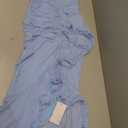 KUTUMAI Women Off Shoulder Bodycon Maxi Long Dress Mesh Ruched Elegant Formal Wedding Guest Dresses Brown Sequin
(Medium, Blue)